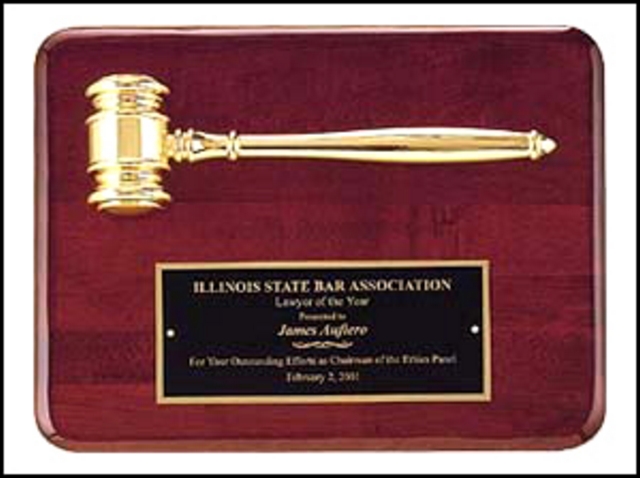 Gavel on Electroplate (9"x12")